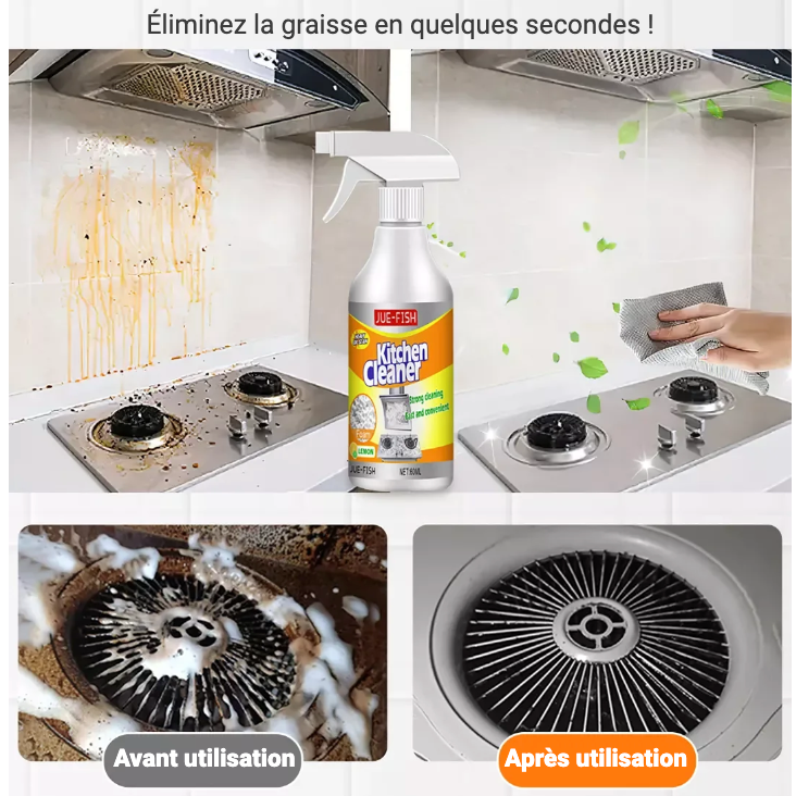 Mousse nettoyante multi-usages pour cuisine