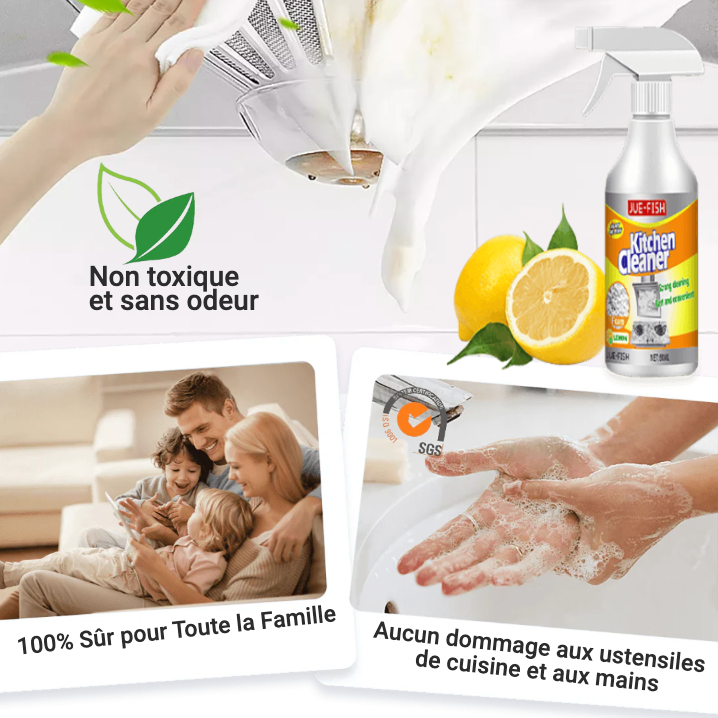 Mousse nettoyante multi-usages pour cuisine