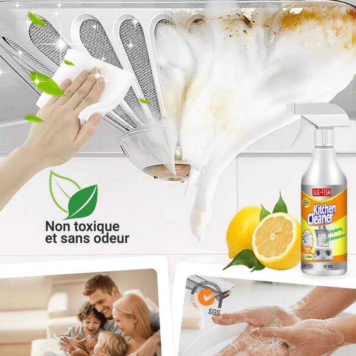 Mousse nettoyante multi-usages pour cuisine